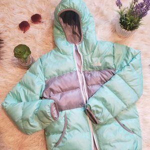 North Face Girls' Down Reversible Jacket Size Lg